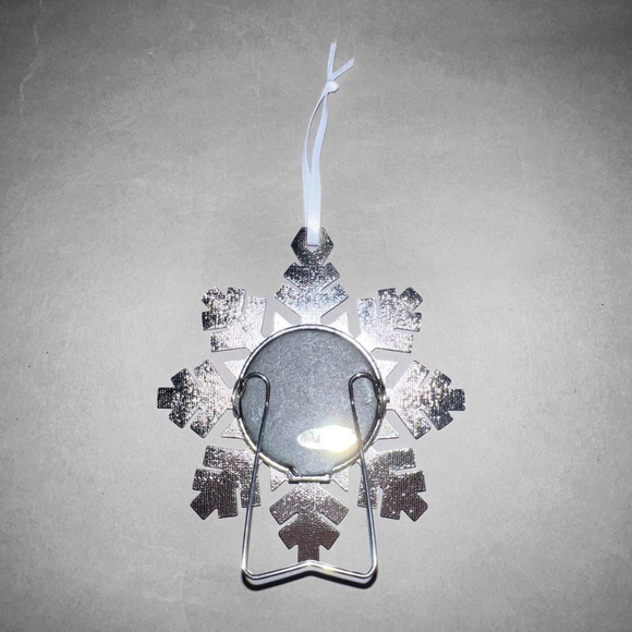 Set of 2 Snowflake Photo Ornaments - Picture 4 of 4